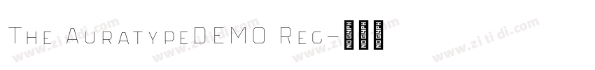 The AuratypeDEMO Reg字体转换